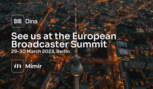 See us at the European Broadcaster Summit