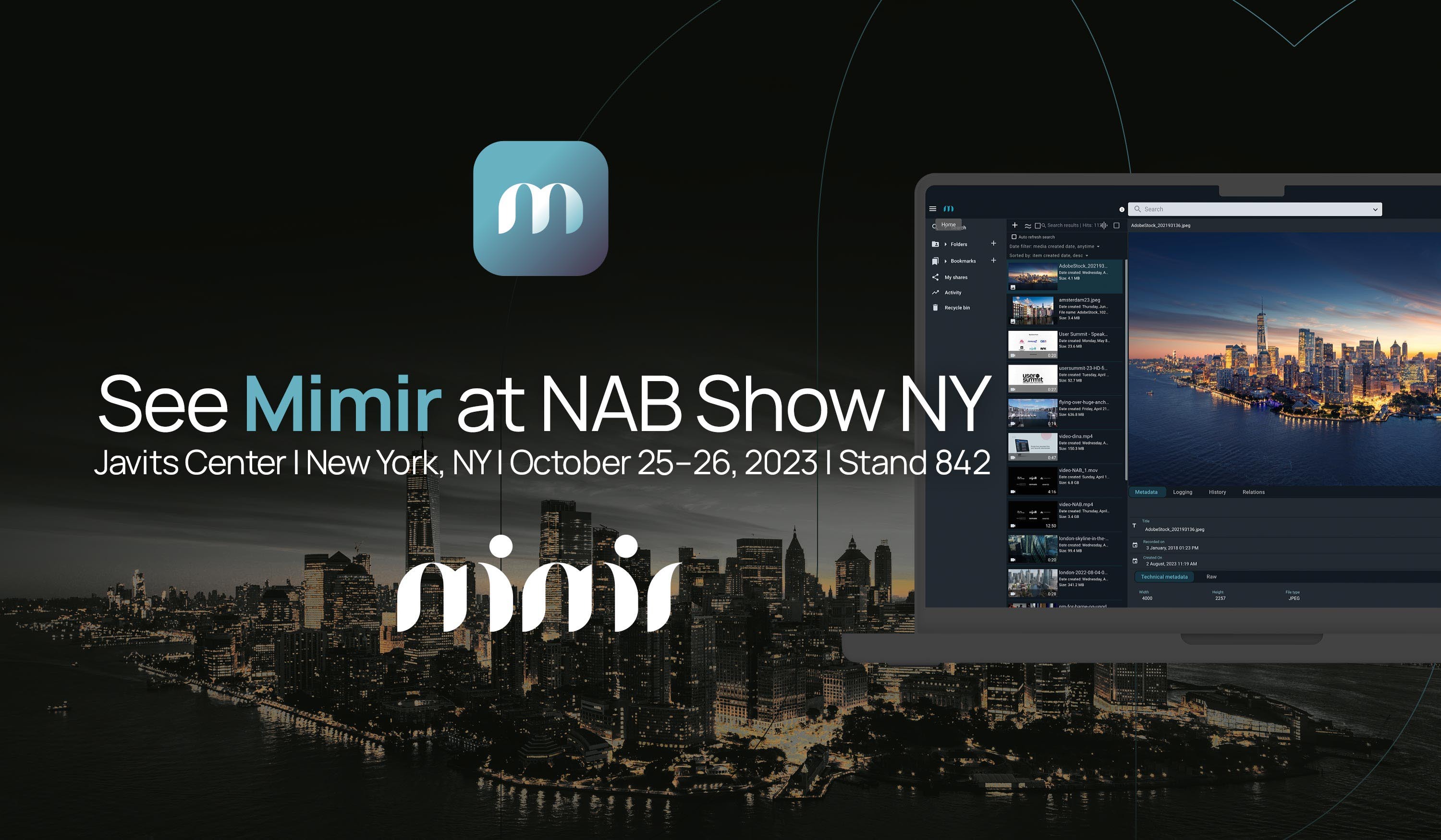 Mimir NAB Show New York banner 