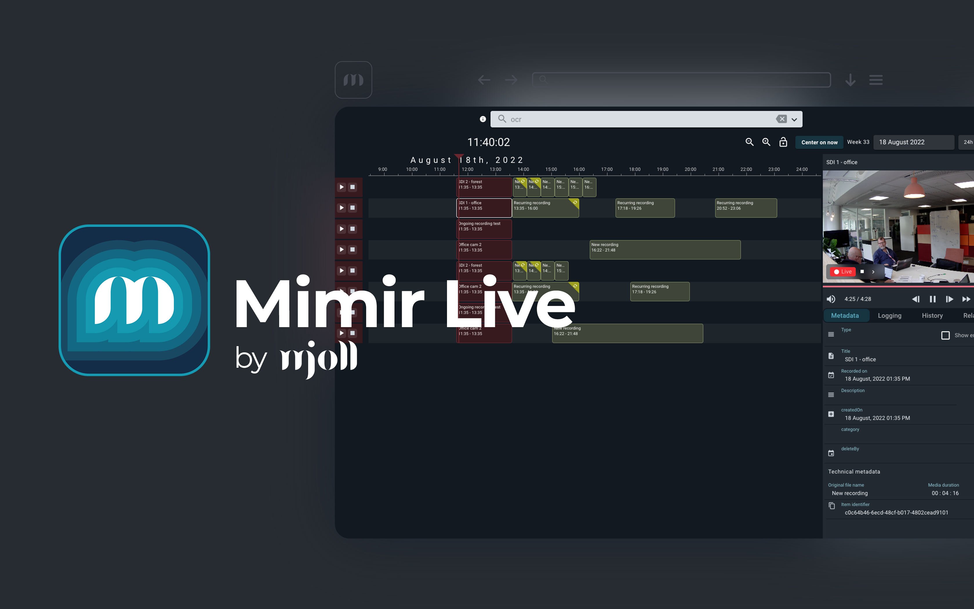 Mimir Live banner image