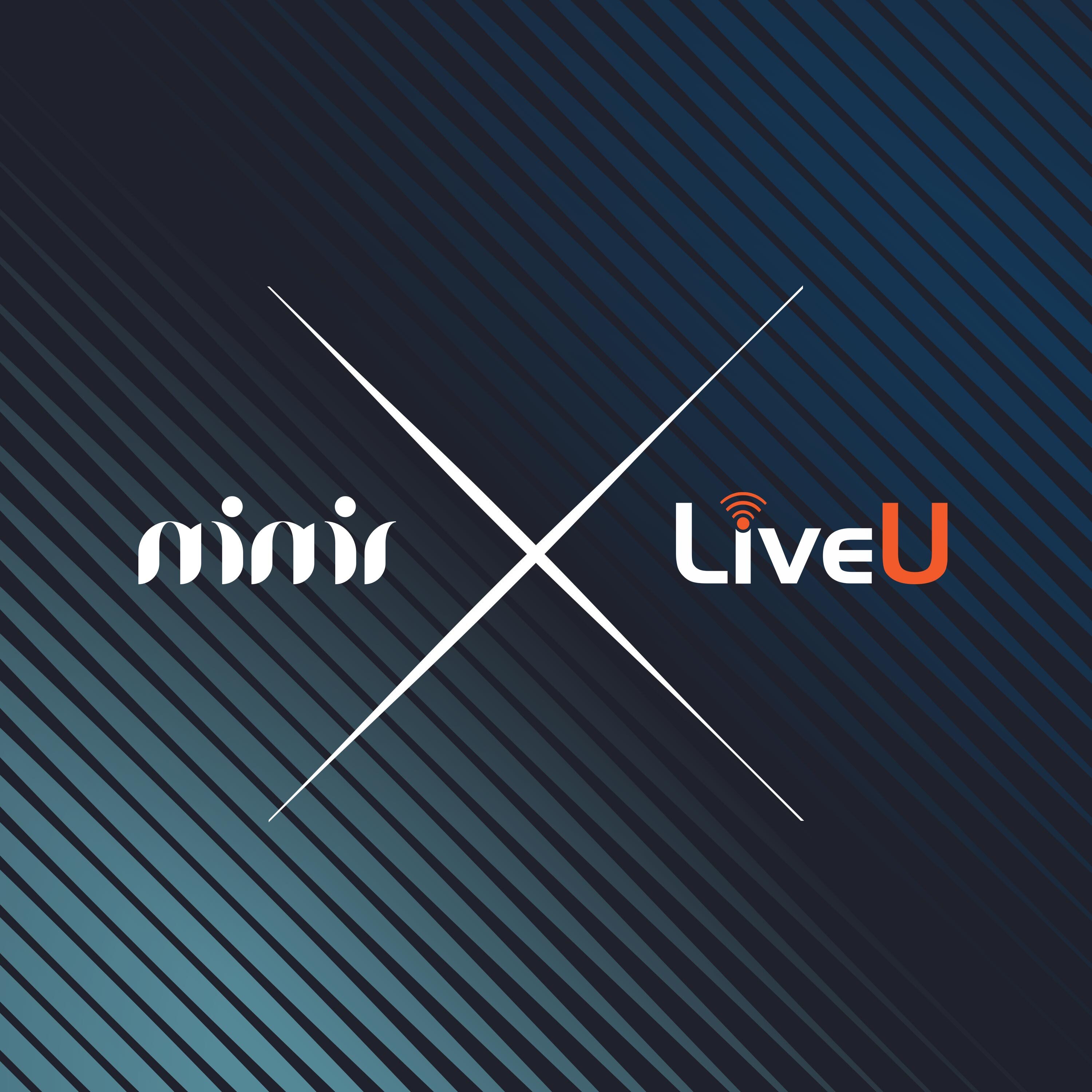 The mimir and LiveU logos together